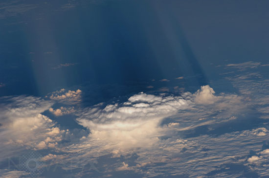 Orage vu depuis l'espace