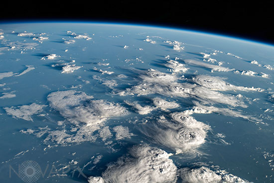 Earth clouds and atmosphere