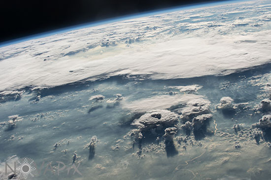 Earth clouds and atmosphere