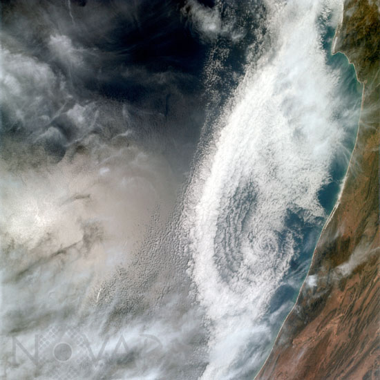 Nuages vus depuis l'espace