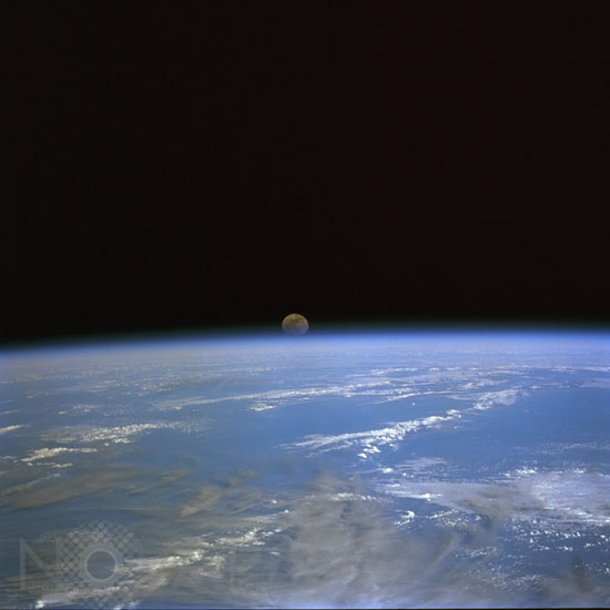Moonrise over Earth