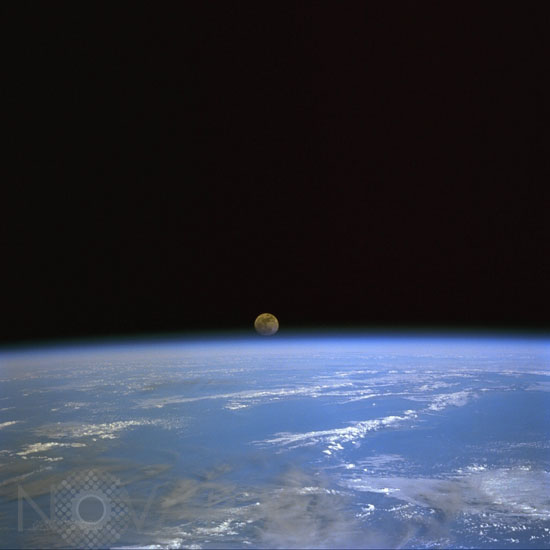 Moonrise over Earth