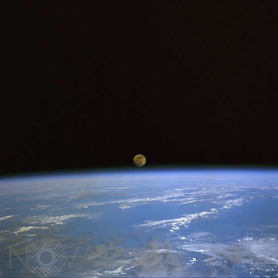 Moonrise over Earth