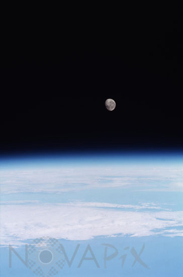 Moon over Earth