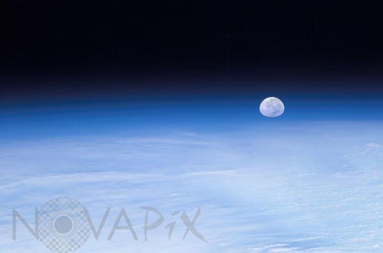 Moon over Earth
