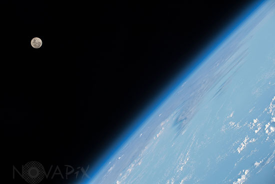 Moon over Earth