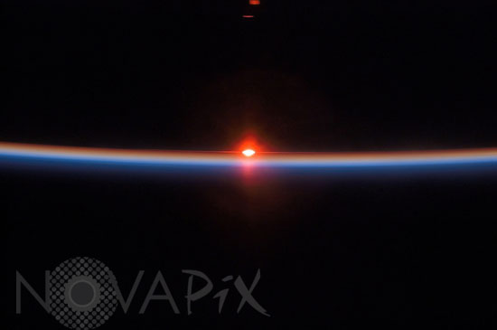 Earth's atmosphere and sunset