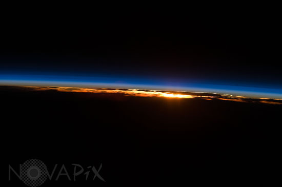 Earth's atmosphere and a setting sun 06/2009