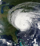 Ouragan Isabel vu par satellite 09/2003