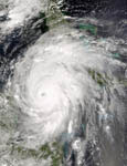Ouragan Ivan vu par le satellite Terra. 09/2004