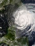 Ouragan Ike vu par satellite 09/2008