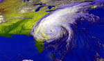 Ouragan Floyd vu par satellite. 09/1999