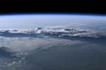 Nuages d'orage vus depuis l'espace