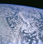 Clouds seen from space