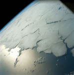 Nuages au-dessus d'un océan -Apollo 17