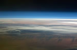 Earth clouds and atmosphere