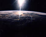 Terre vue depuis la navette spatiale 03/1989