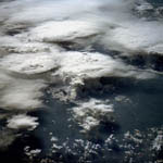 Cumulonimbus vus de l'espace