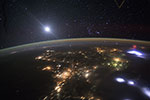 Sprite et orage vu depuis l'espace