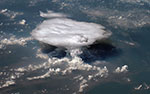 Cumulonimbus vu depuis l'espace