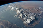 Cumulonimbus vus de l'espace