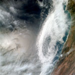 Nuages vus depuis l'espace