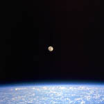 La Lune au-dessus de la Terre