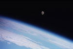 La Terre et la Lune vues de l'espace