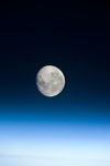 La Lune au-dessus de l'atmosphère terrestre