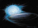 Vue d'artiste de Cygnus X-1
