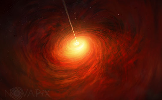 Supermassive Black hole - Artist view