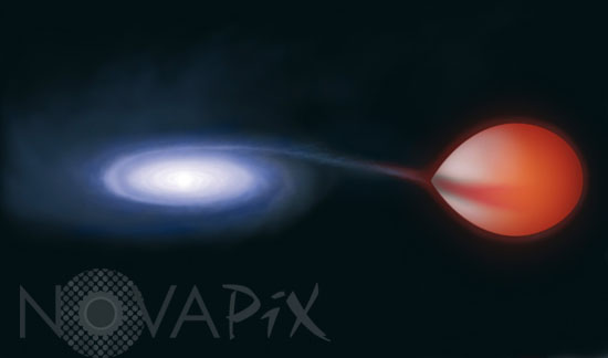 Microquasar GRS 1915+105. Artwork