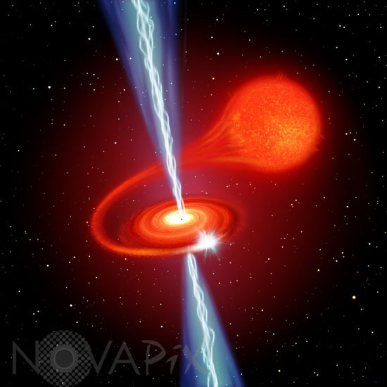 Stellar black hole - Artist view