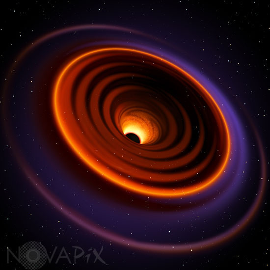 Stellar black hole - Artist view