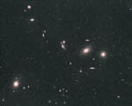 Partie centrale de l'amas de galaxies de la Vierge