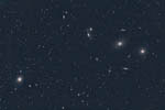 Partie centrale de l'amas de galaxies de la Vierge
