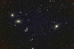 Partie centrale de l'amas de galaxies de la Vierge