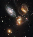 Groupe de galaxies: Quintet de Stephan dans Pegase