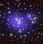 Amas de galaxies Abell 1689 et matière noire