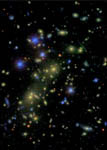 Amas de galaxies 1ES 0657-55 dans la Carene