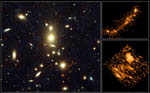 Galaxie à 13 milliards d'années-lumière dans l'amas CL1358+62