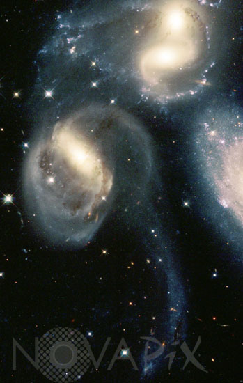 Groupe de galaxies: Quintet de Stephan dans Pegase