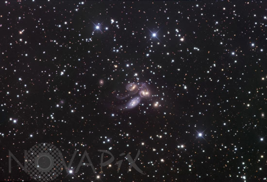 Groupe de galaxies: Quintet de Stephan dans Pegase