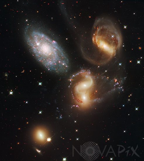 Groupe de galaxies: Quintet de Stephan dans Pegase