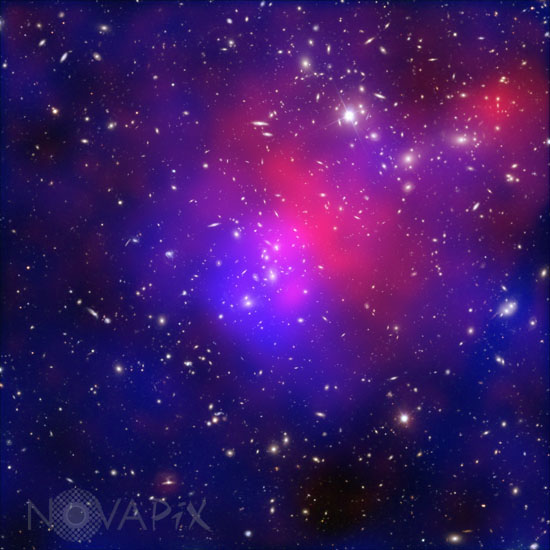 Amas de galaxies Abell 2744 -Matière noire