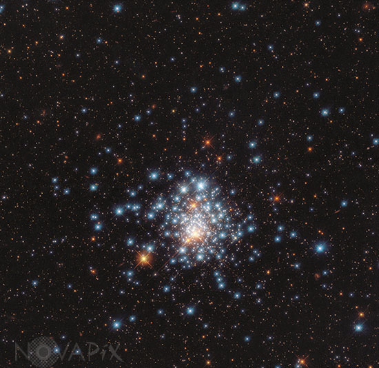Amas d'étoiles NGC 1805 dans la Dorade