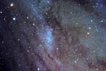 Amas d'étoiles NGC 206 dans la galaxie spirale M31