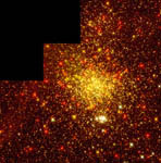 Amas d'étoiles NGC 1850 dans la Dorade