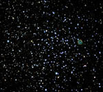 Amas d'étoiles M46 et nébuleuse planétaire NGC 2438