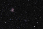 Amas ouvert NGC 6939 et galaxie NGC 6946 dans Céphée